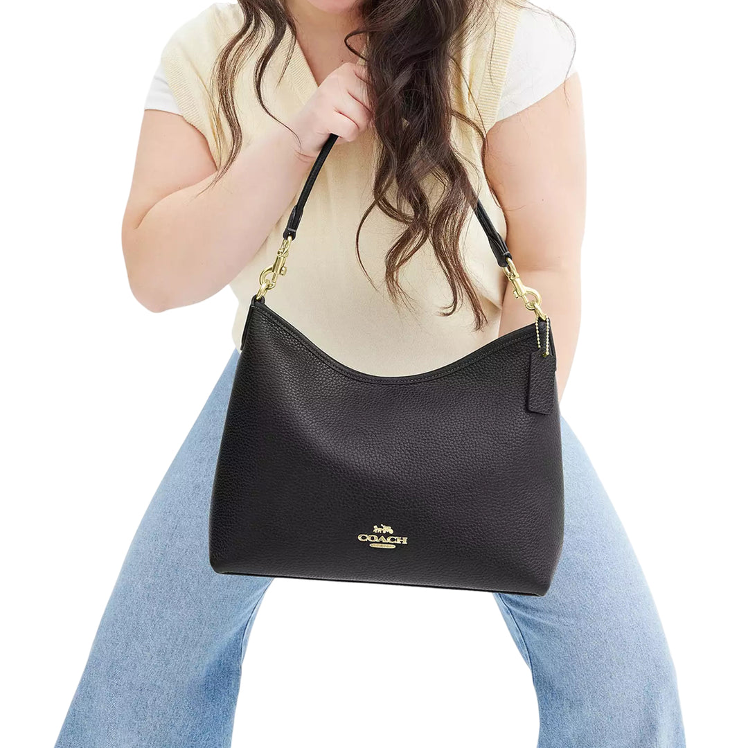 Coach Laurel Shoulder Bag - Black CR148 | Designer Bags Sale