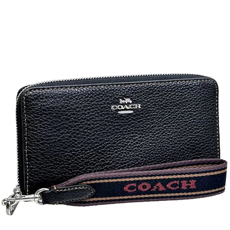 Buy Coach Long Zip Around Wallet In Black Multi CH705 Online in