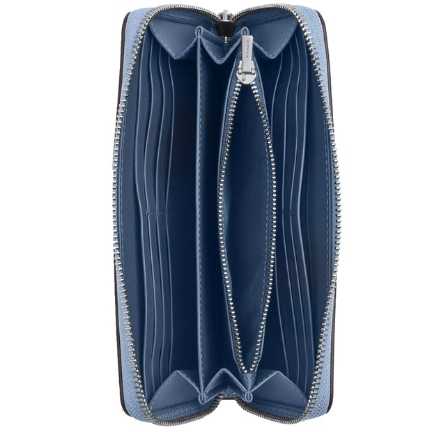Interior View of Coach Long Zip Around Wallet - Bluebell C4451