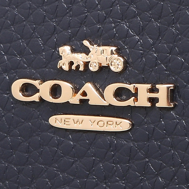 Coach Long Zip Around Wallet in Midnight C4451