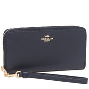 Coach Long Zip Around Wallet in Midnight C4451