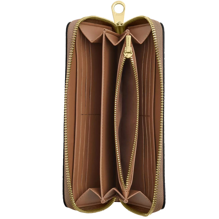Buy Coach Long Zip Around Wallet In Signature Canvas in Tan/ Brown CW778 Online in Singapore | PinkOrchard.com