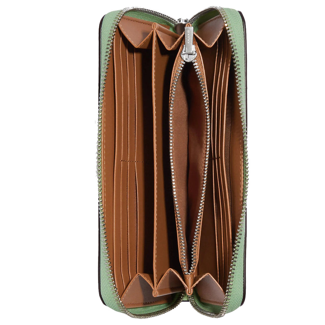 ウォレット Coach Long Zip Around Wallet in Pale Pistachio C4451 – PinkOrchard.com