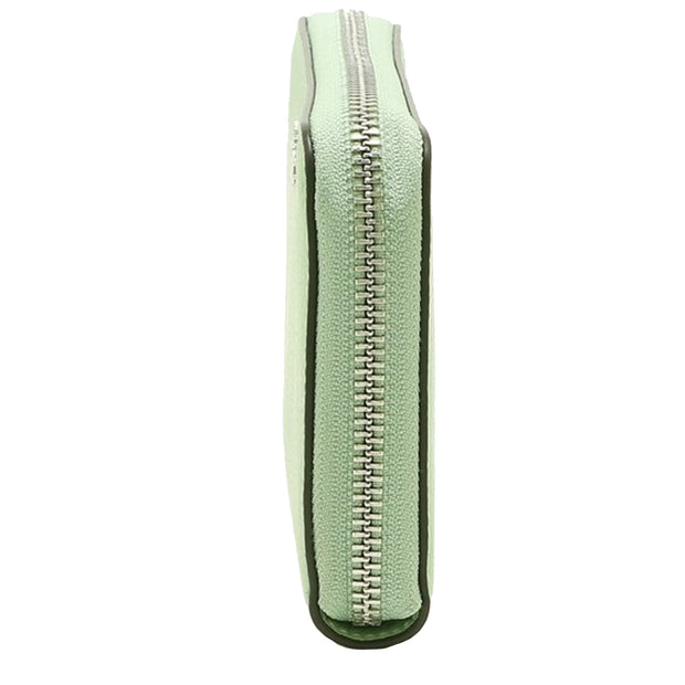 Coach Long Zip Around Wallet in Pistachio C4451