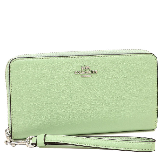 Coach Long Zip Around Wallet in Pistachio C4451