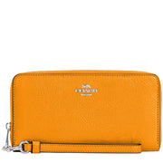 Coach Long Zip Around Wallet in Papaya C4451