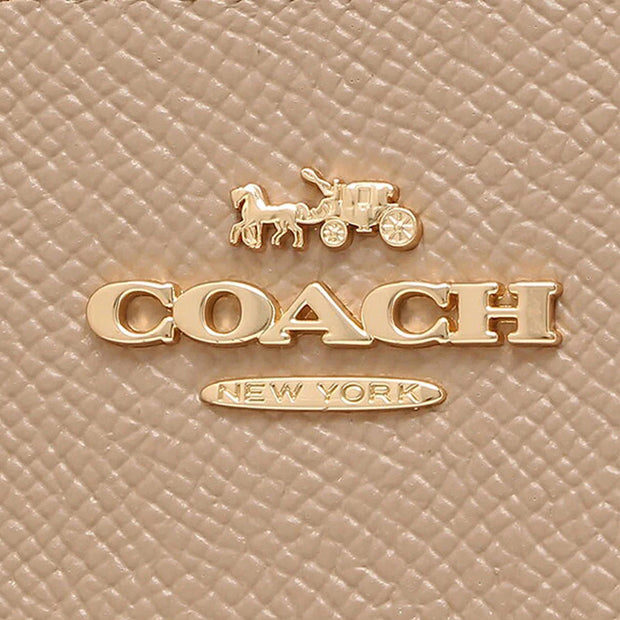 Coach Long Zip Around Wallet in Taupe C4451