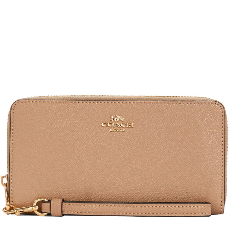 Buy Coach Long Zip Around Wallet in Taupe C4451 Online in Singapore | PinkOrchard.com
