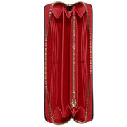 Interior View of Coach Long Zip Around Wallet - True Red C4451