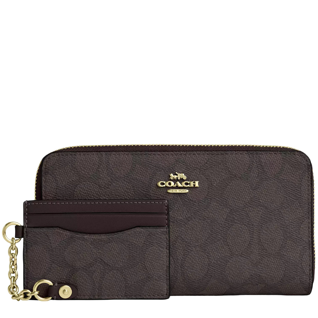 COACH　財布 Coach-Long-Zip-Around-Wallet-