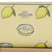 Buy Coach Long Zip Around Wallet With Lemon Print in Garden Glade Multi CAO91 Online in Singapore | PinkOrchard.com