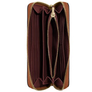 Buy Coach Long Zip Around Wallet In Signature Canvas in Brown/ Redwood C4452 Online in Singapore | PinkOrchard.com