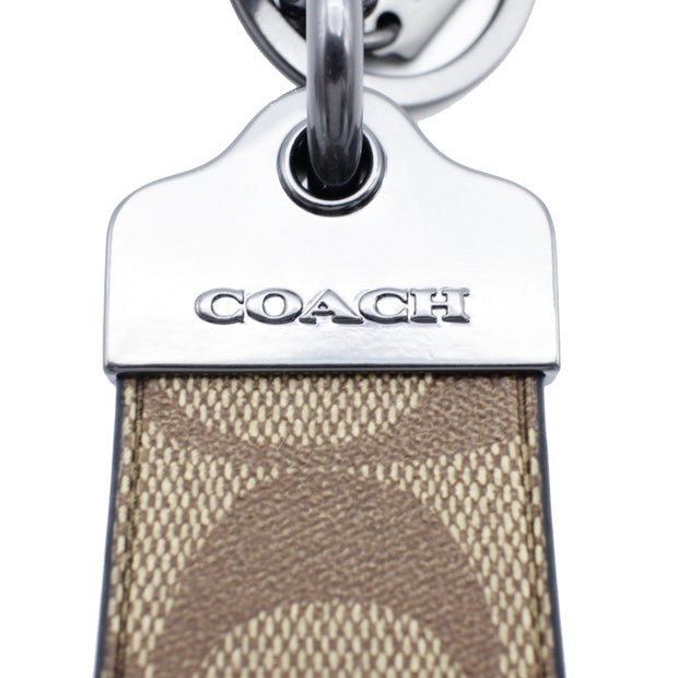 Buy Coach Loop Key Fob In Signature Canvas in Khaki CJ748 Online in Singapore | PinkOrchard.com