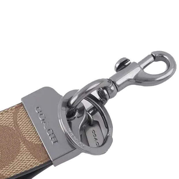 Buy Coach Loop Key Fob In Signature Canvas in Khaki CJ748 Online in Singapore | PinkOrchard.com