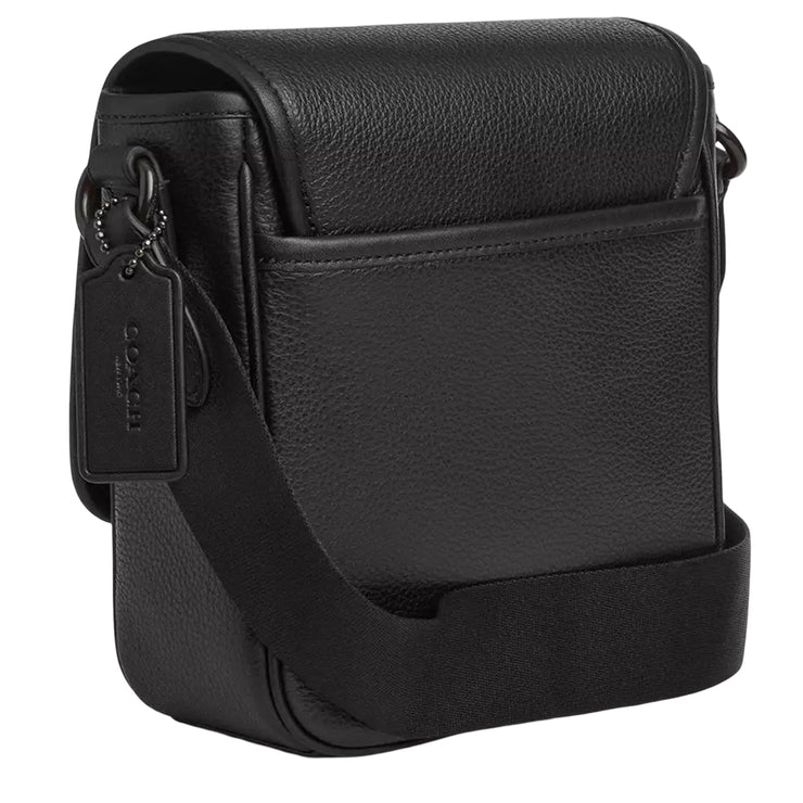 Back View of Coach Lucas Crossbody Bag - Black CAT10