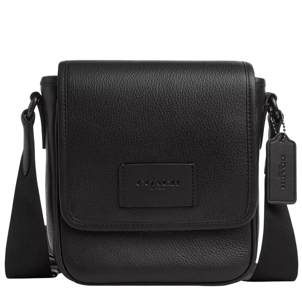 Front View of Coach Lucas Crossbody Bag - Black CAT10