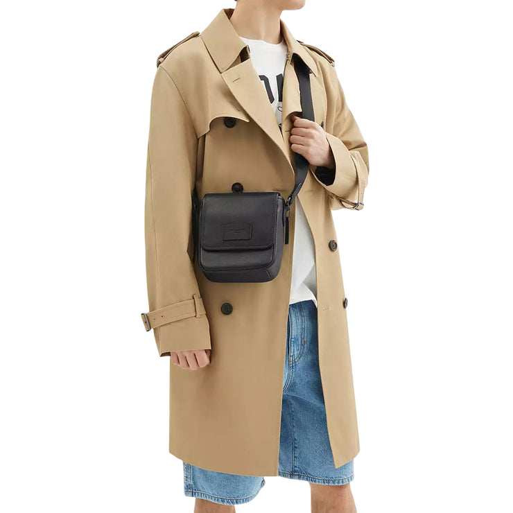 Model Wearing Coach Lucas Crossbody Bag - Black CAT10