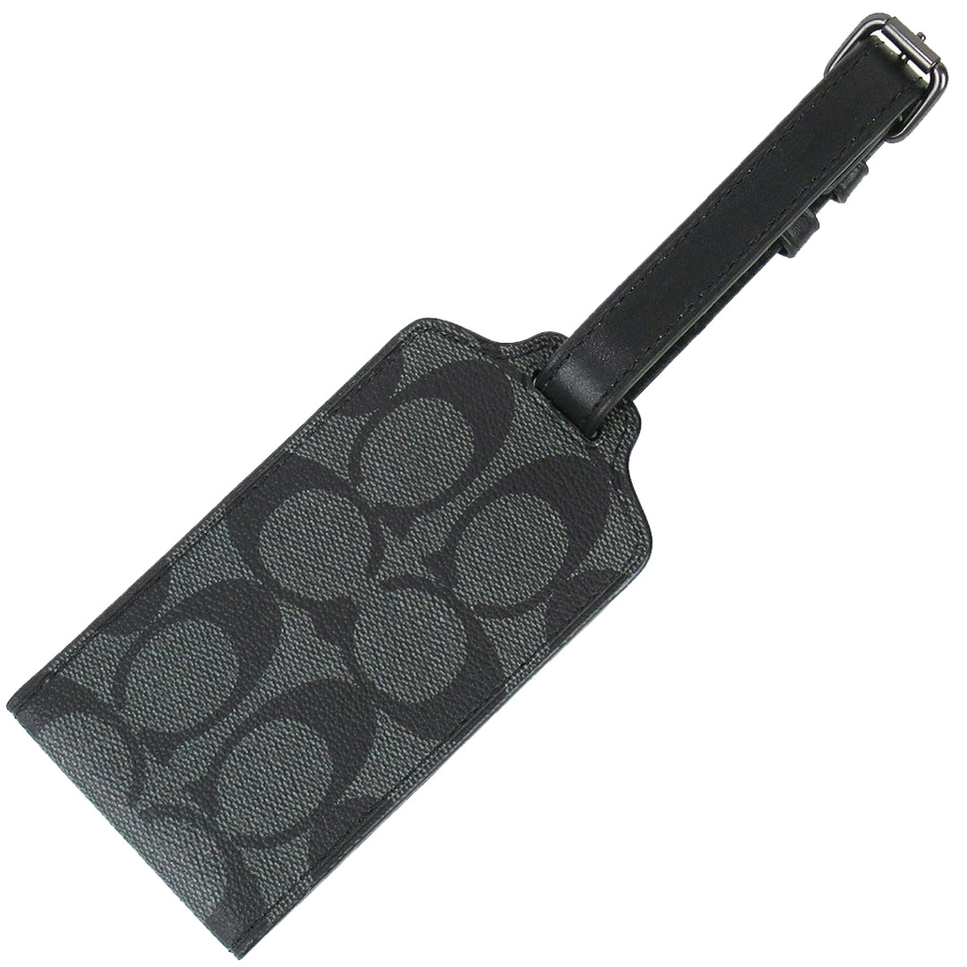 Buy Coach Luggage Tag In Signature Canvas in Charcoal C1614 Online