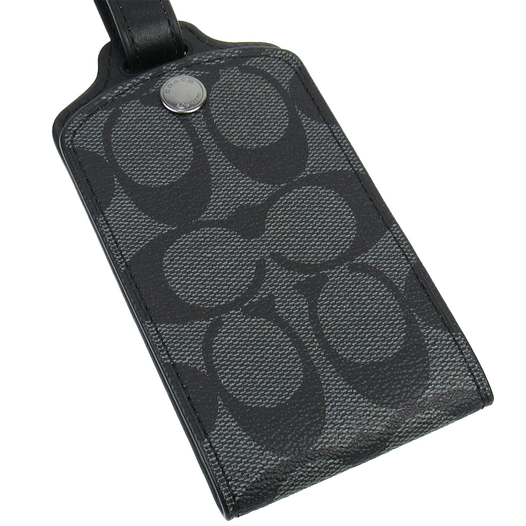Buy Coach Luggage Tag In Signature Canvas in Charcoal C1614 Online