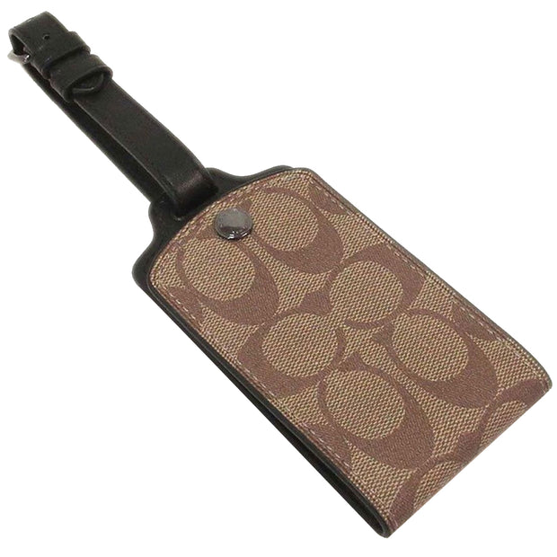 Buy Coach Luggage Tag In Signature Canvas in Khaki C1614 Online in Singapore | PinkOrchard.com