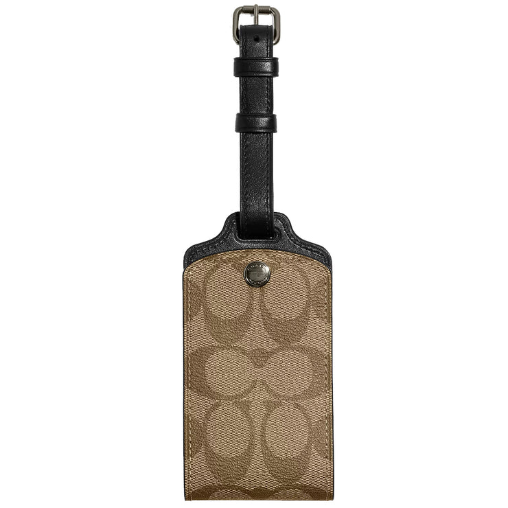 Buy Coach Luggage Tag In Signature Canvas in Khaki C1614 Online in Singapore | PinkOrchard.com