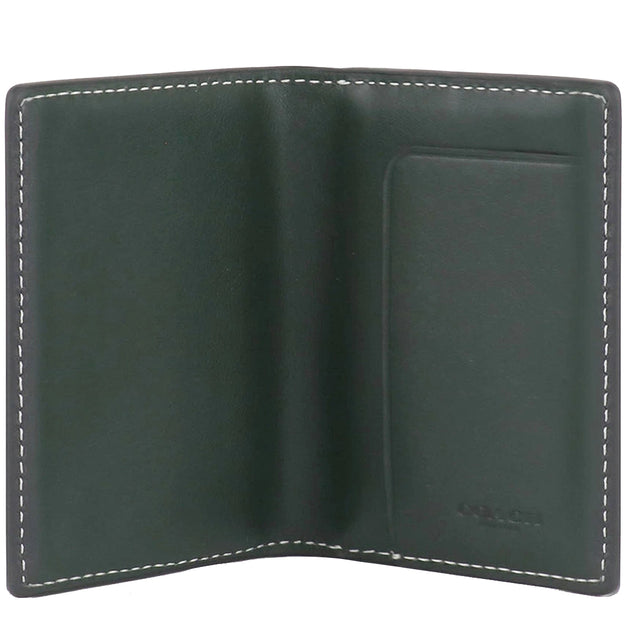 Coach Card Case With Coach Monogram Print in Amazon Green CF1