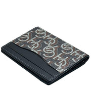 Coach Magnetic Card Case With Coach Monogram Print in Black CF133