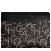 Coach Magnetic Card Case With Coach Monogram Print in Black CF133