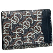 Coach Magnetic Card Case With Coach Monogram Print in Black CF133