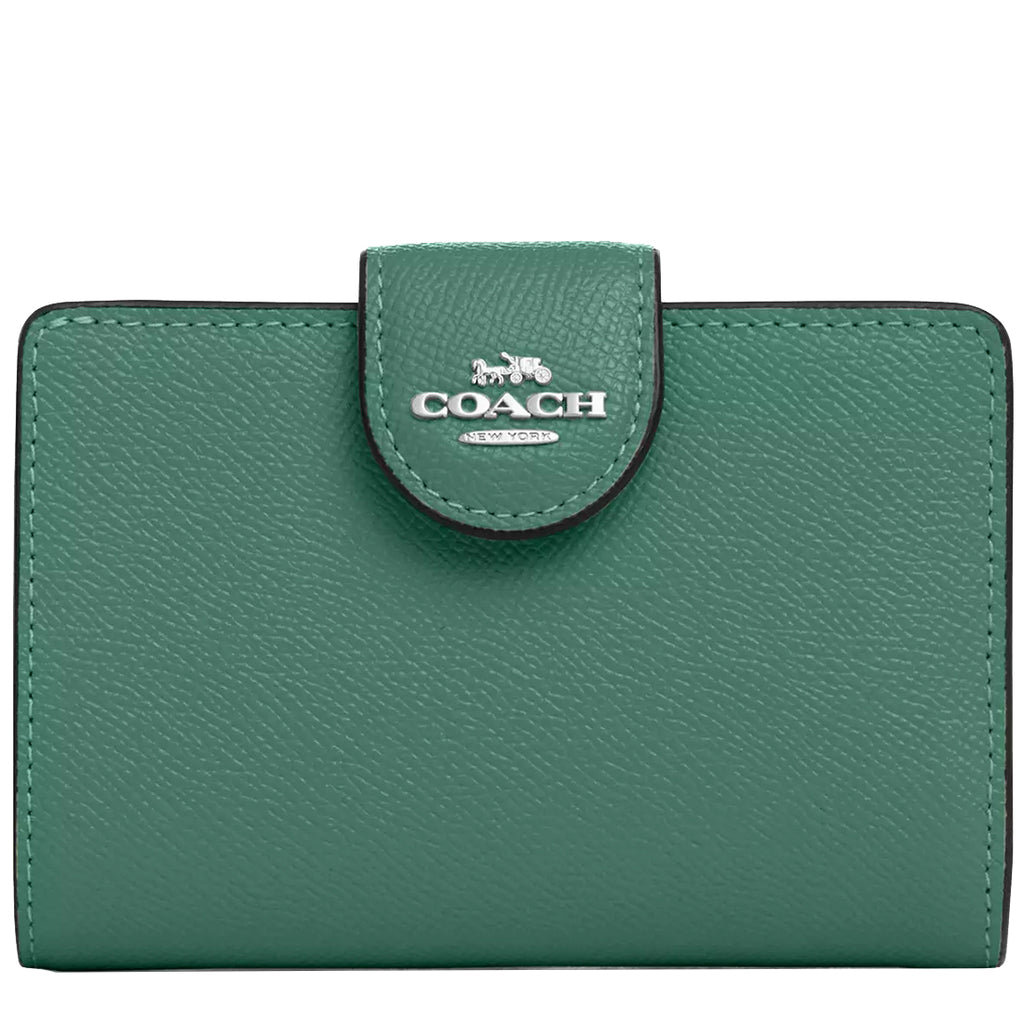 Buy Coach Medium Corner Zip Wallet in Bright Green 6390 Online in