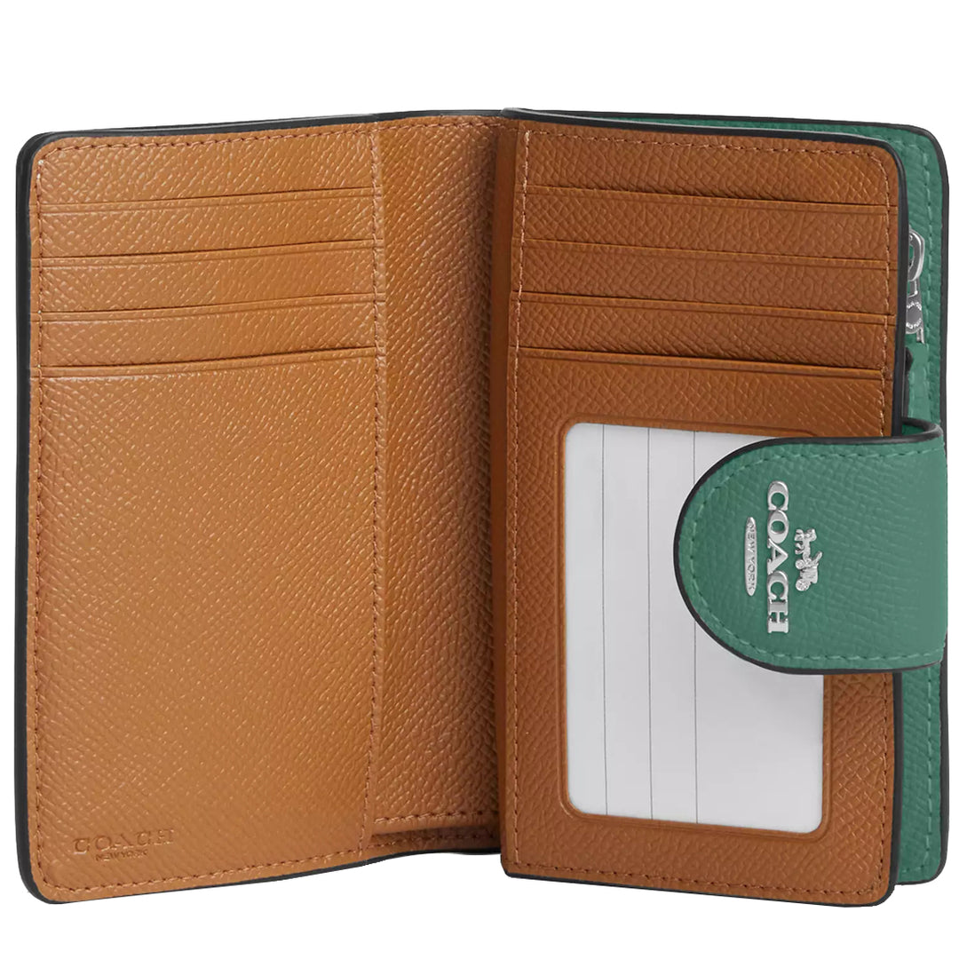 Buy Coach Medium Corner Zip Wallet in Bright Green 6390 Online in