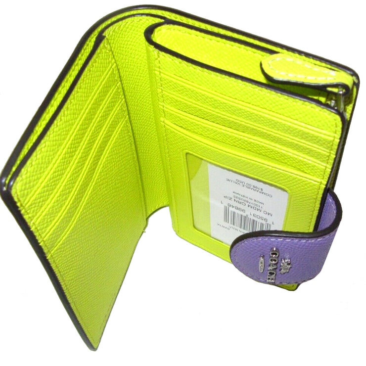 Buy Coach Medium Corner Zip Wallet In Colorblock in Bright Mandarin Multi CL681 Online in Singapore | PinkOrchard.com