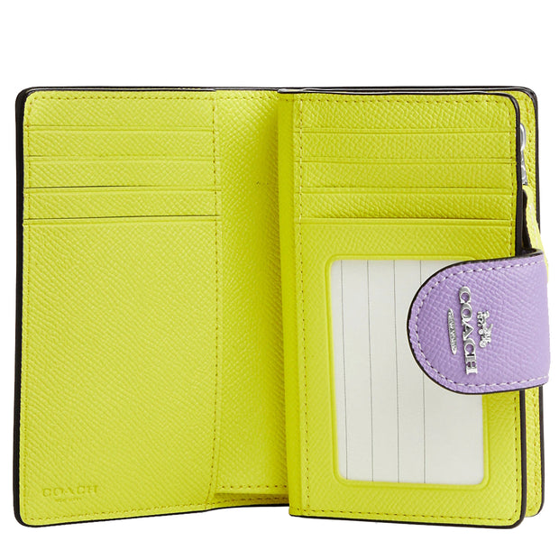 Buy Coach Medium Corner Zip Wallet In Colorblock in Bright Mandarin Multi CL681 Online in Singapore | PinkOrchard.com