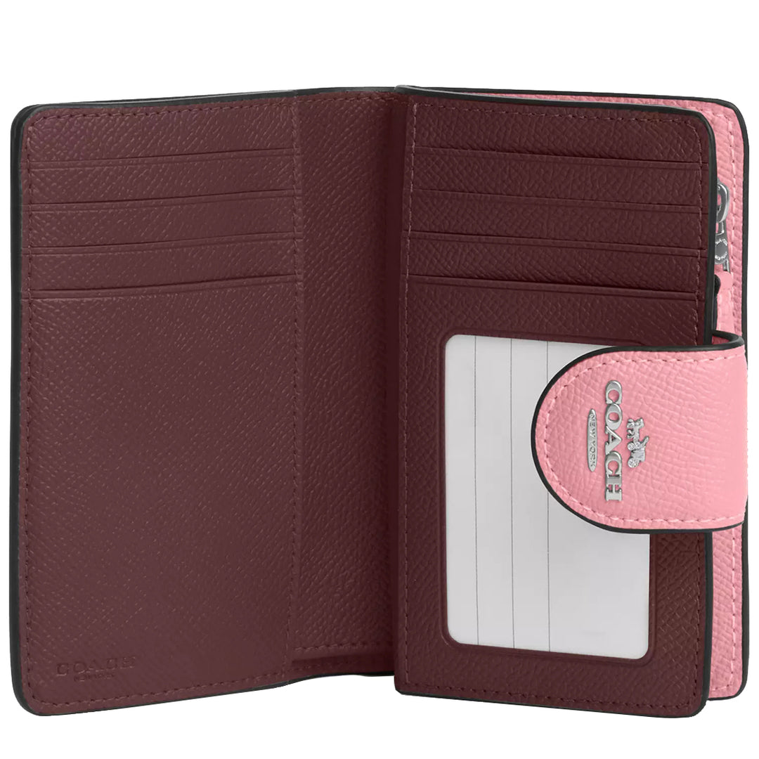 Buy Coach Medium Corner Zip Wallet in Flower Pink 6390 Online in