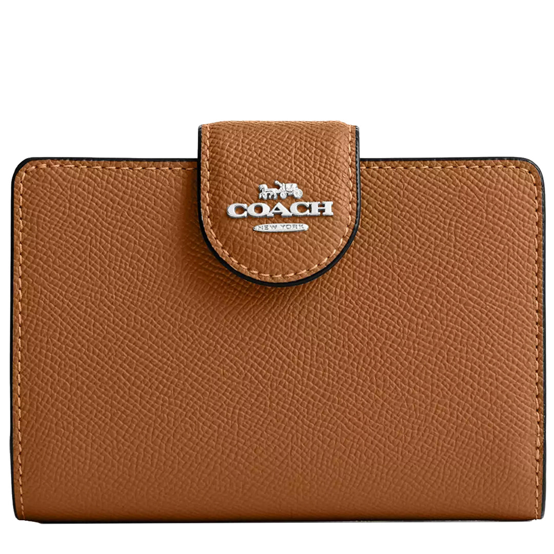 Buy Coach Medium Corner Zip Wallet in Light Saddle 6390 Online in
