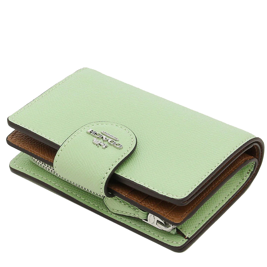 Coach Medium Corner Zip Wallet in Pale Pistachio 6390