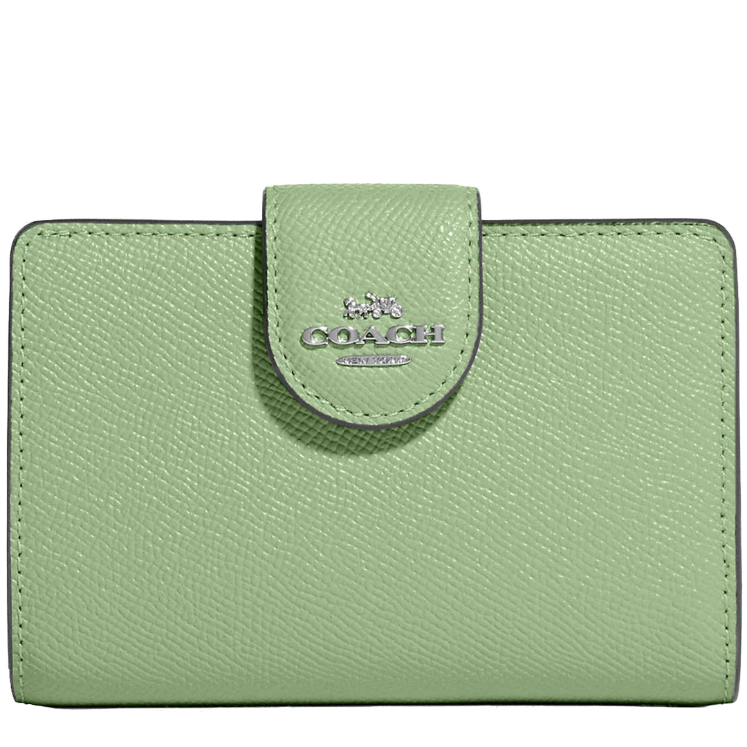 Coach Medium Corner Zip Wallet in Pale Pistachio 6390