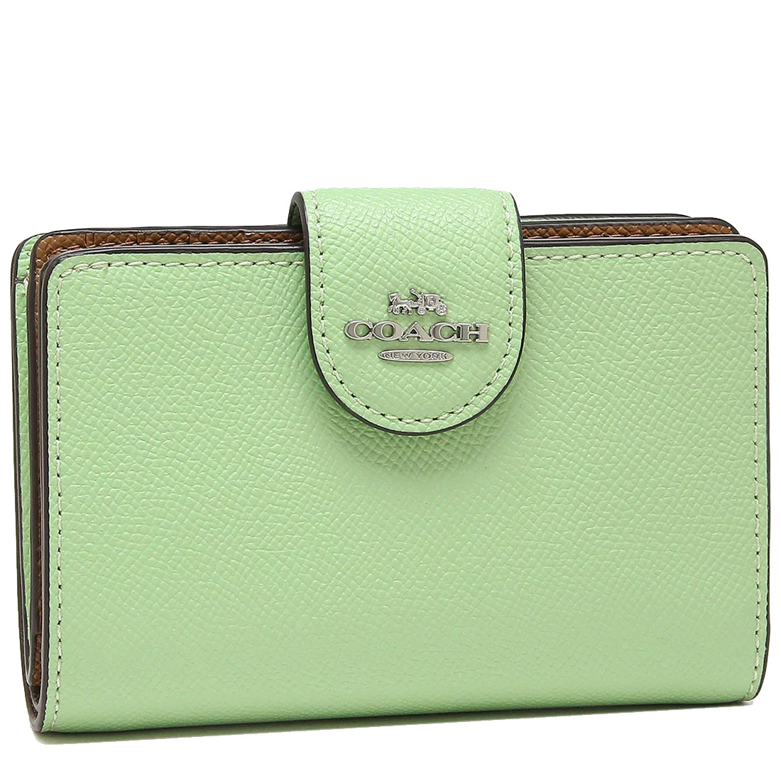 Coach Medium Corner Zip Wallet in Pale Pistachio 6390