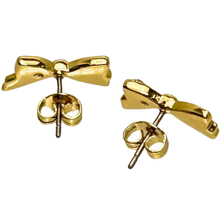 Buy Coach Mini Bow Stud Earrings in Gold CAD67 Online in Singapore | PinkOrchard.com
