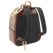 Buy Coach Mini Court Backpack Bag Charm In Signature Canvas in Khaki Saddle C7803 Online in Singapore | PinkOrchard.com