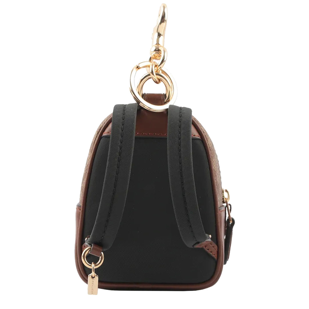 coach backpack coin purse Buy Coach Mini Court Backpack Bag Charm In Signature Canvas in Khaki Saddle C7803 Online in Singapore
