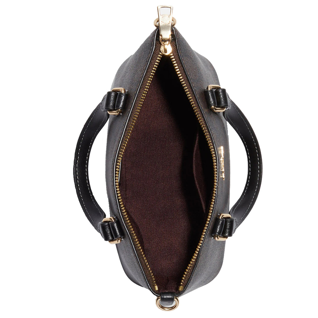 Coach Mini Gallery Crossbody Bag In Signature Canvas in Brown