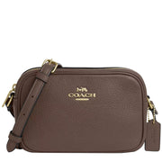 Front View of Coach Mini Jamie Camera Bag - Dark Stone CQ875