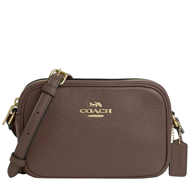 Front View of Coach Mini Jamie Camera Bag - Dark Stone CQ875