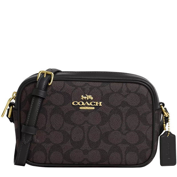 Buy Coach Mini Jamie Camera Bag In Signature Canvas in Walnut/ Black CY752 Online in Singapore | PinkOrchard.com