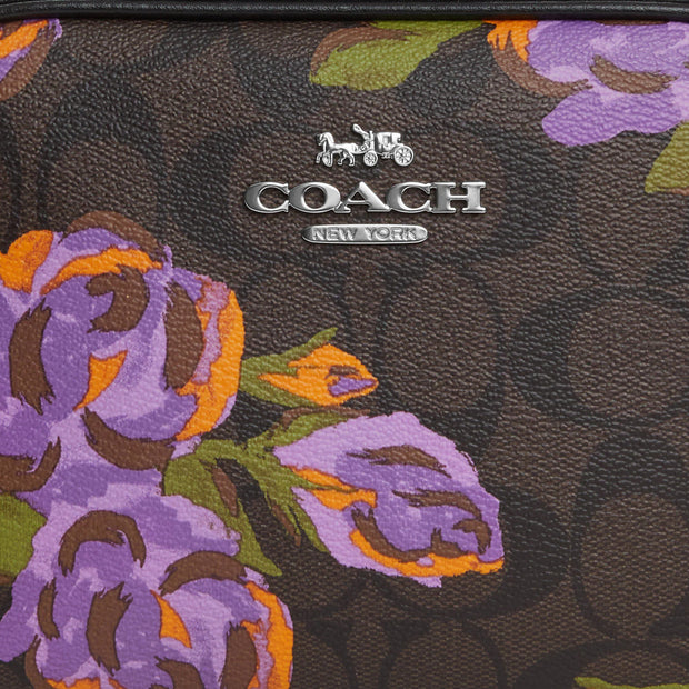 Buy Coach Mini Jamie Camera Bag In Signature Canvas With Rose Print in Brown/ Iris Multi CL659 Online in Singapore | PinkOrchard.com
