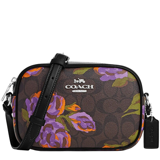 Buy Coach Mini Jamie Camera Bag In Signature Canvas With Rose Print in Brown/ Iris Multi CL659 Online in Singapore | PinkOrchard.com