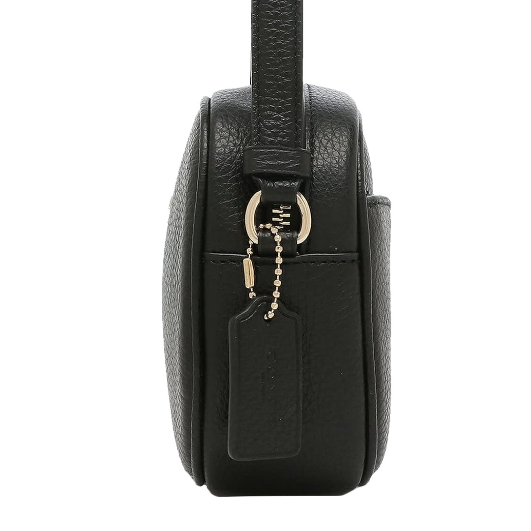 Leather Crossbody Coach Black Camera Bag Coach Mini Jamie Brown