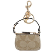 Buy Coach Mini Nolita Bag Charm In Signature Canvas in Light Khaki/ Chalk CG761 Online in Singapore | PinkOrchard.com