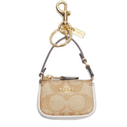 Buy Coach Mini Nolita Bag Charm In Signature Canvas in Light Khaki/ Chalk CG761 Online in Singapore | PinkOrchard.com